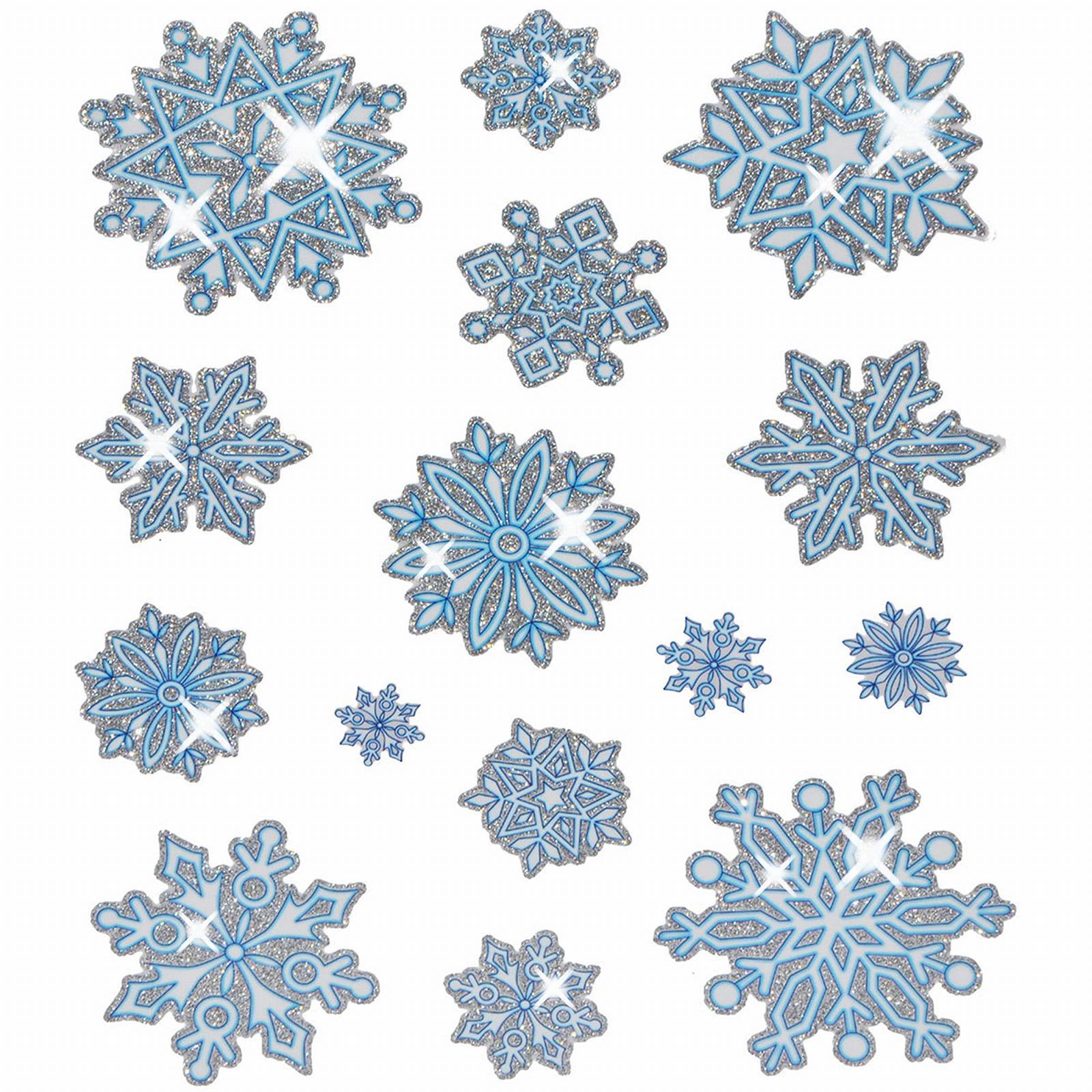 Наклейки на вікна Christmas Snowflakes 2 аркуші, фото №5 Наклейки на вікна Christmas Snowflakes 2 аркуші, фото №5