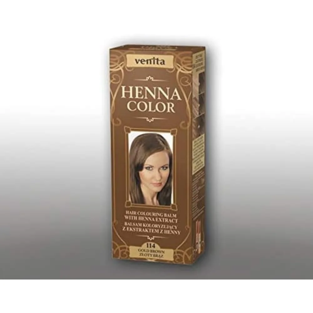 Фарба для волосся Venita Henna Color, 114 Золотий Каштан, 75 мл, фото №1 Фарба для волосся Venita Henna Color, 114 Золотий Каштан, 75 мл, фото №1