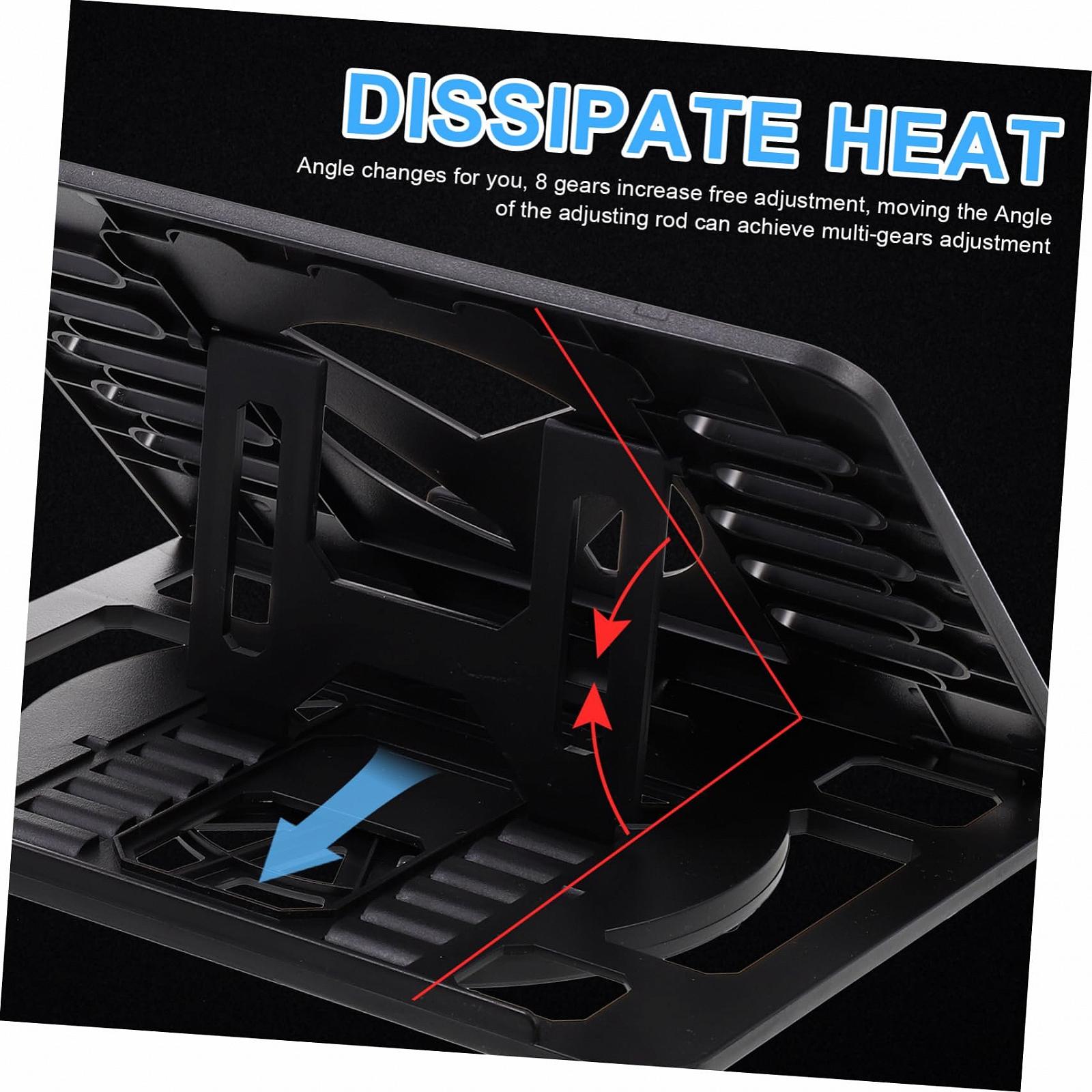 Підставка для ноутбука Veemoon складана регульована для столу корозійностійка для дому офісу подорожей 1 шт, фото №5
