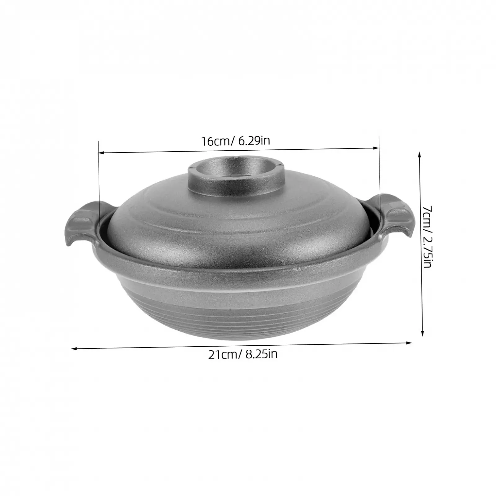 Кастрюля VICASKY Керамическая Многофункциональная С двойными ручками Антипригарная, фото №2