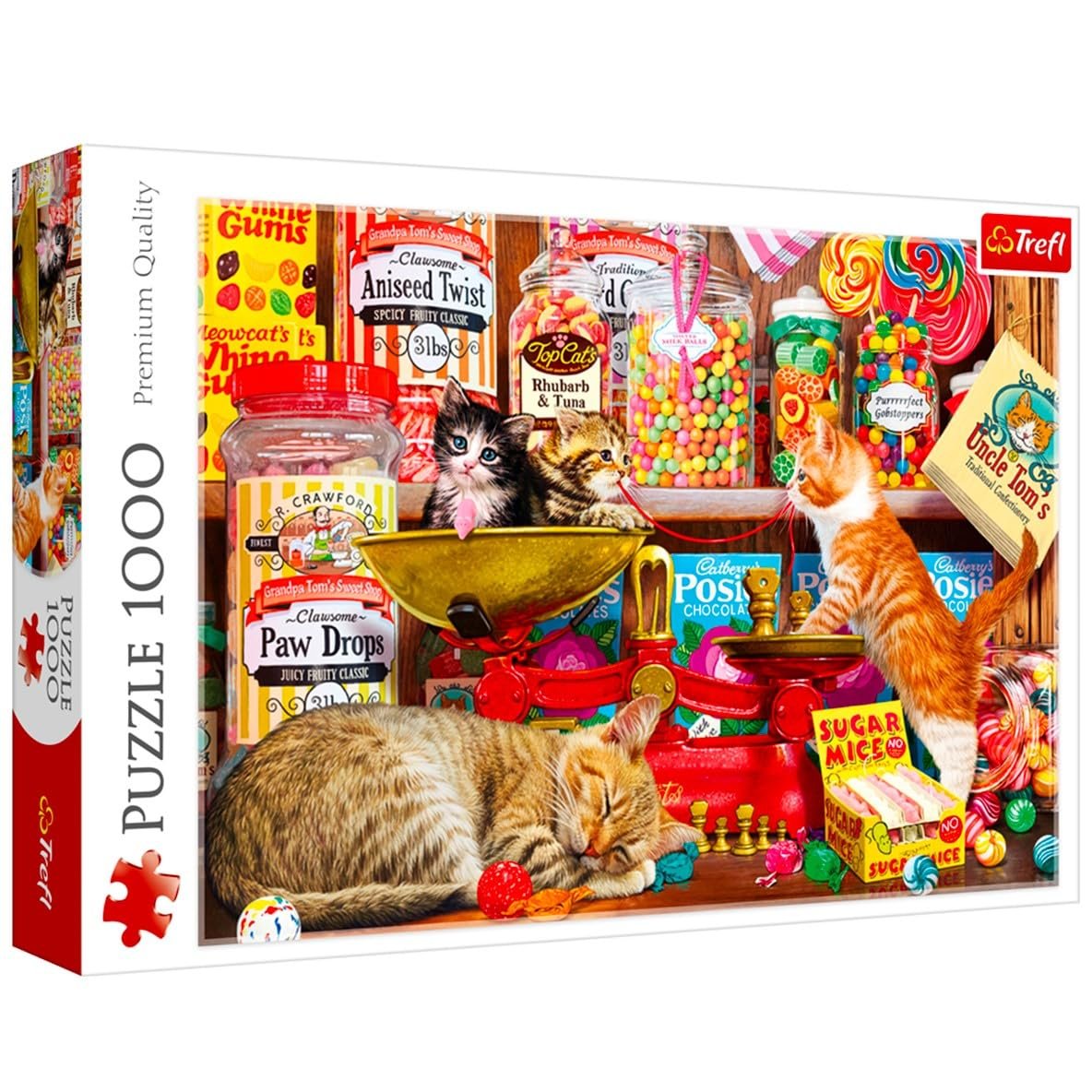 Пазл Trefl Cat Candy 1000 элементов Премиум качество, фото №2