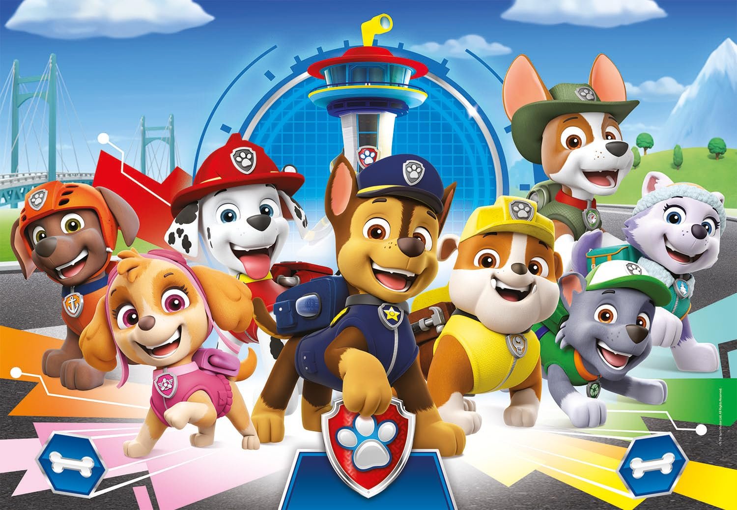 Пазл Clementoni Supercolor Paw Patrol 29105 180 элементов Разноцветный, фото №1