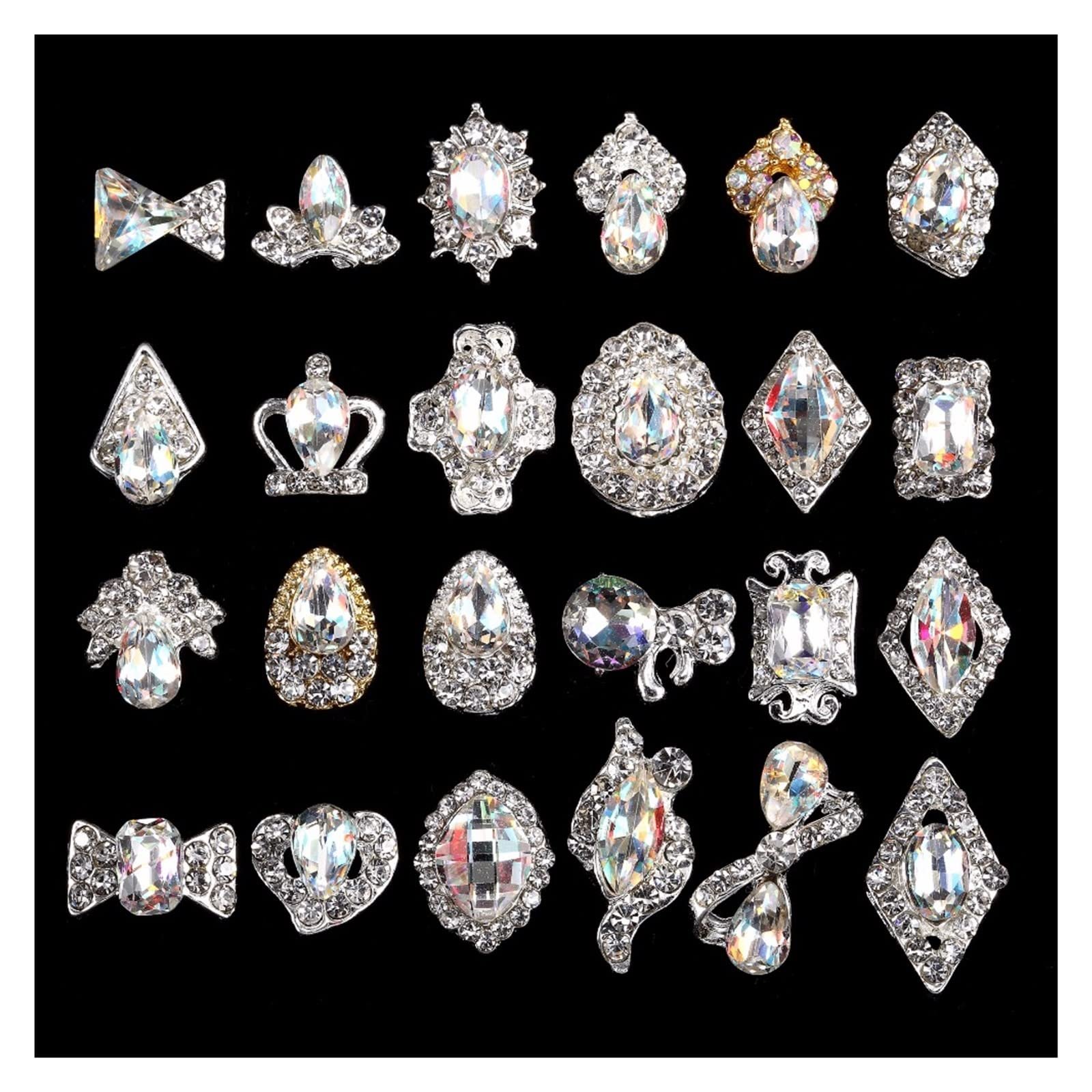 Украшения для ногтей Бриллиант Кристалл Сплав 3D Камень Циркон Инструмент для маникюра, 10 шт, фото №1