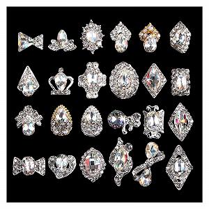 Украшения для ногтей Бриллиант Кристалл Сплав 3D Камень Циркон Инструмент для маникюра, 10 шт - Фото 1