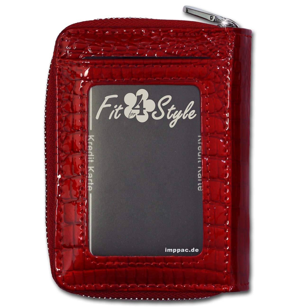 Мини-кошелек Dragon Leather OPJ109R Женский Кожаный Красный 8 x 3 x 11 см, Красный, S, Modern, фото №3