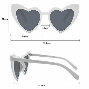 Вінтажні сонцезахисні окуляри (2 шт. в упаковці) Mikiuly Ретро Серцеподібні UV400 synthetic.ua - Фото 1