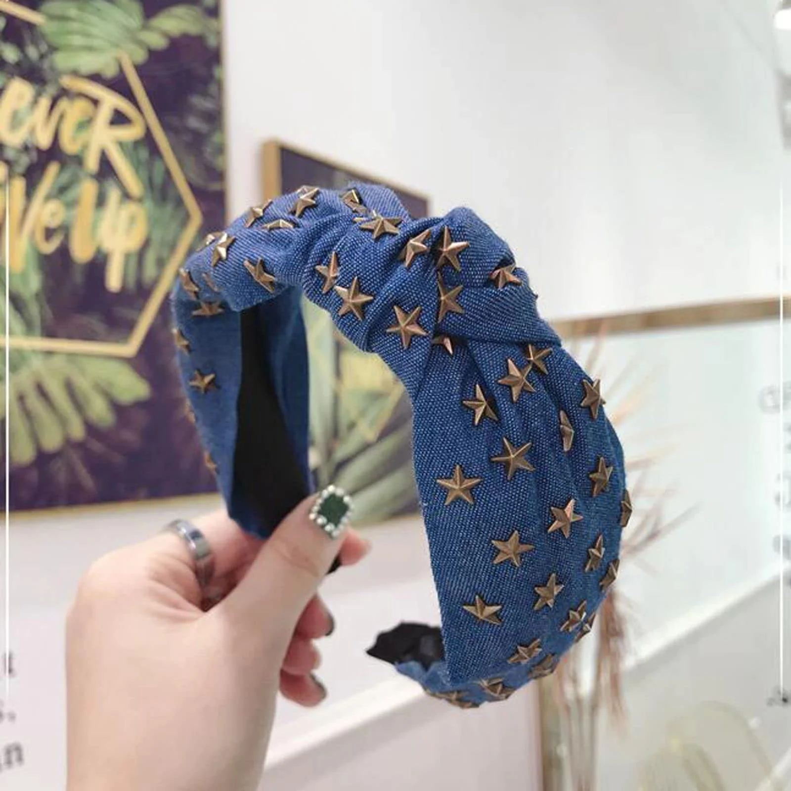 Обруч Turbo Elegant Ceremony Party Brillabenny Блакитний Джинс, фото №3