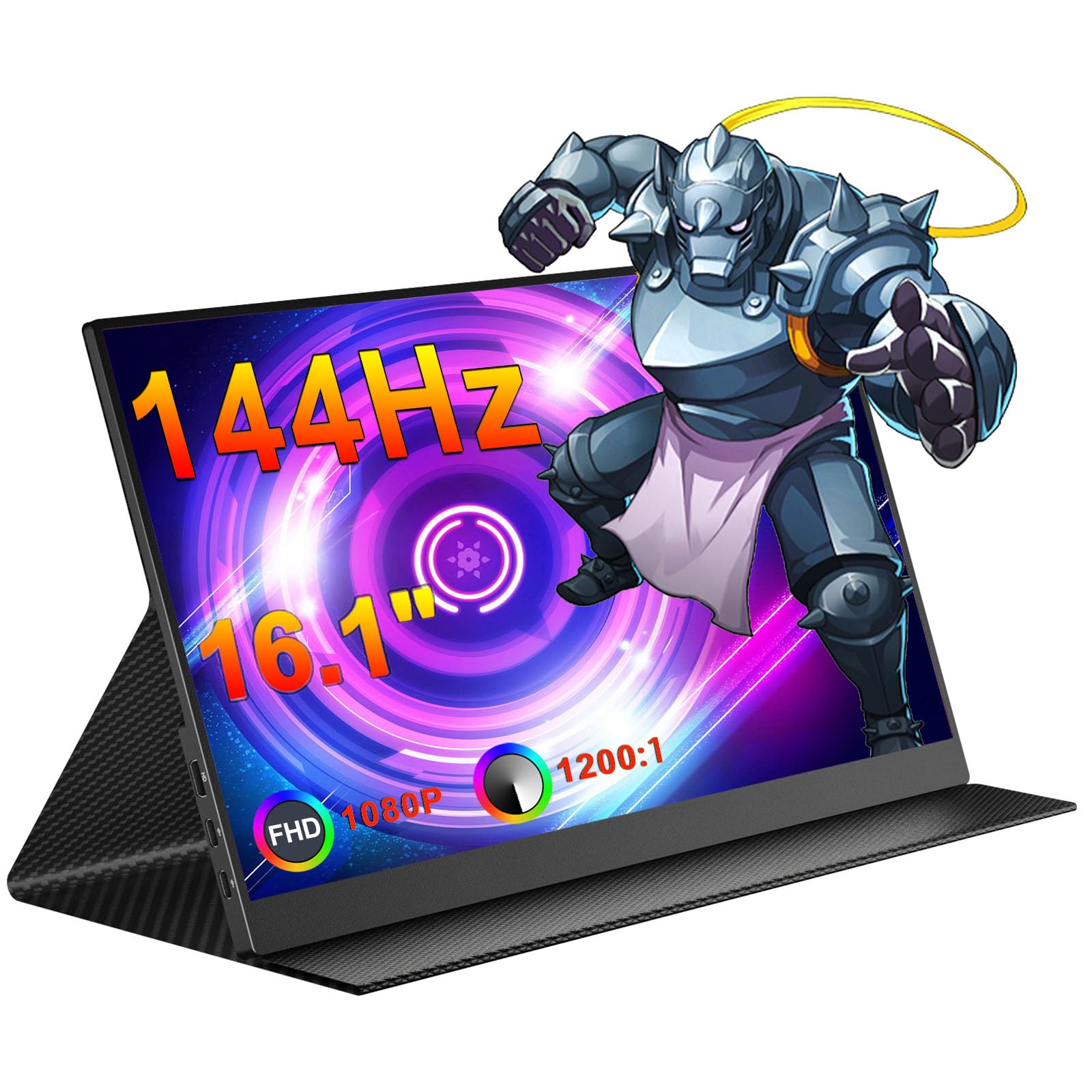 Монитор Kyyivwine Protable 16.1 Inch 1080P 144Hz USB-C & HDMI IPS 100% sRGB 1200:1 Speaker Ultra Thin, фото №1