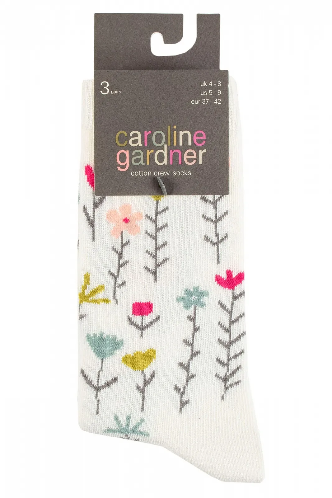 Носки Caroline Gardner Женские Хлопковые С Рисунком Набор 3 шт, фото №2