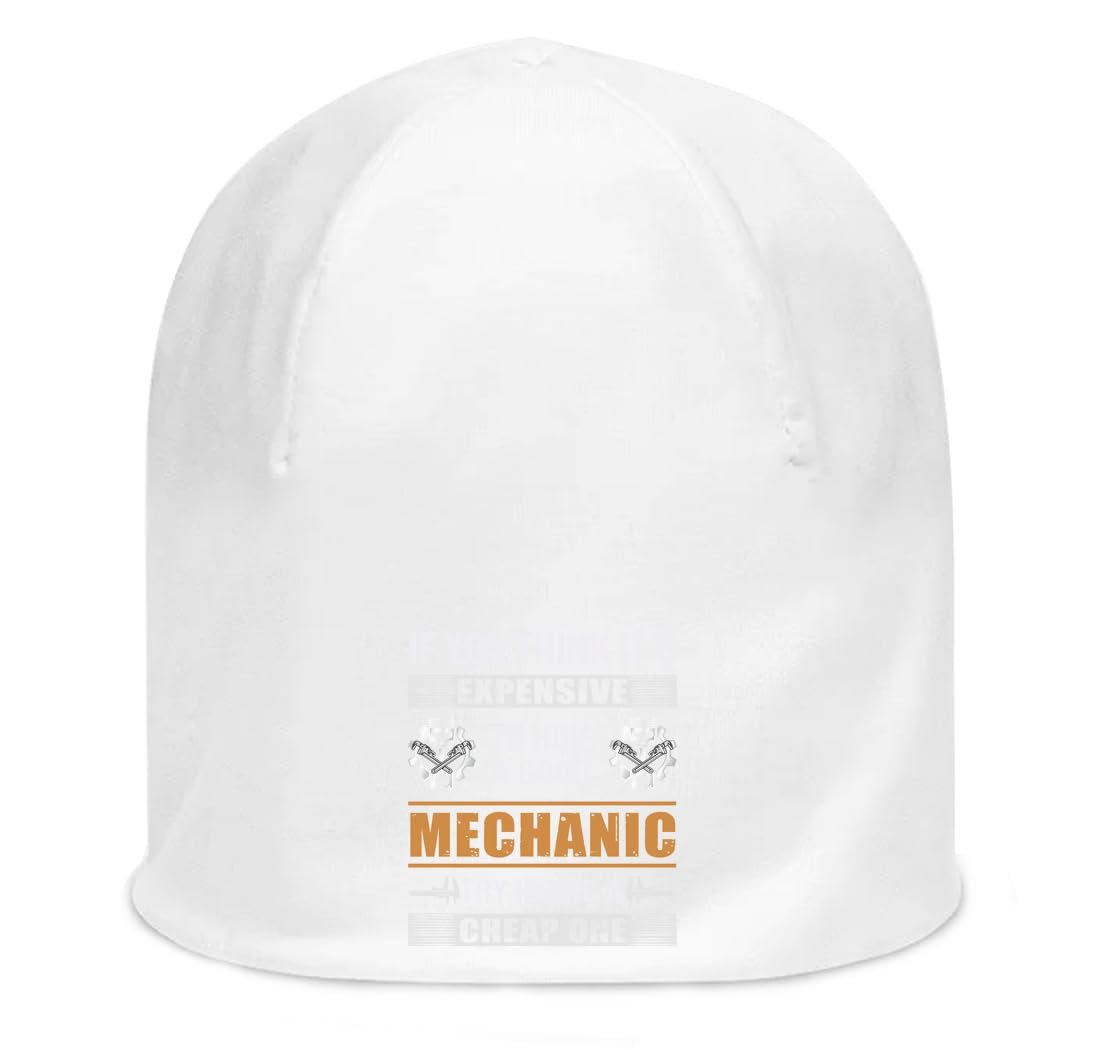 бавовняна шапка-біні Piston Skull Unisex Slouch White, фото №1