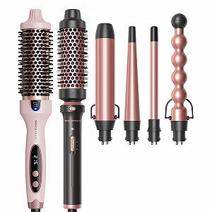 Термощетка и плойка Wavytalk Blowout Boost 5-in-1 Pink - Фото 1