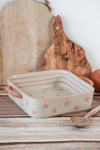 Форма для запікання Isabelle Rose Квадратна Stripes & Stars 26.2×20.8×6.4 см synthetic.ua - Фото 1