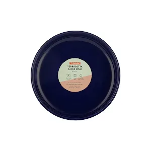 Форма для запекания Typhoon Mediterranean 1402.117 терракотовая круглая 21 см темно-синяя synthetic.ua - Фото 1