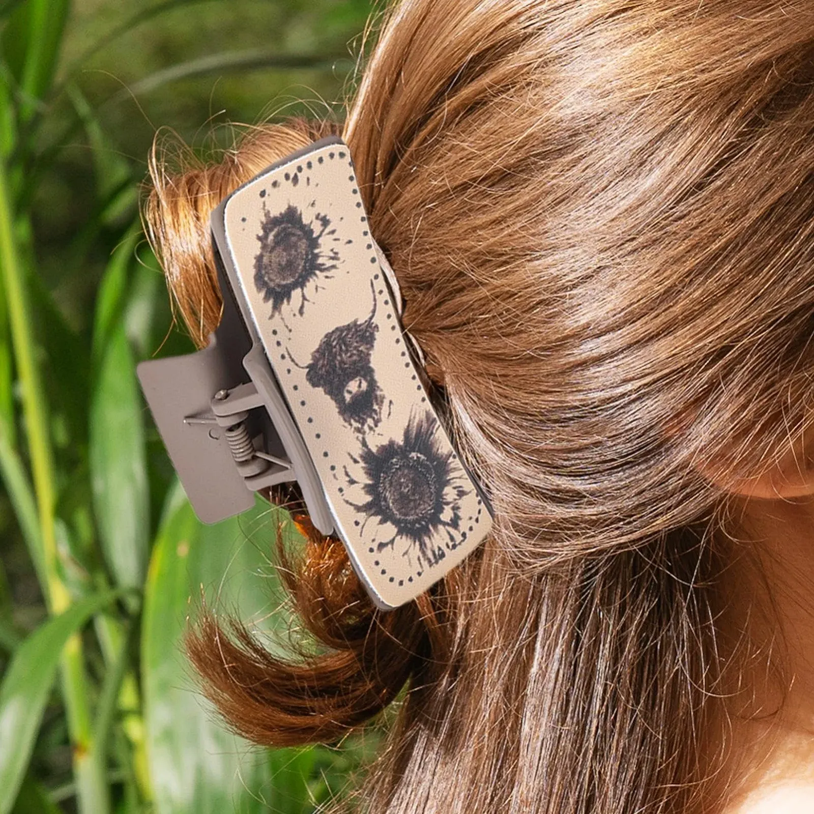Заколка для волос Кожаная Western Klauenclips 3 шт, фото №3 Заколка для волос Кожаная Western Klauenclips 3 шт, фото №3