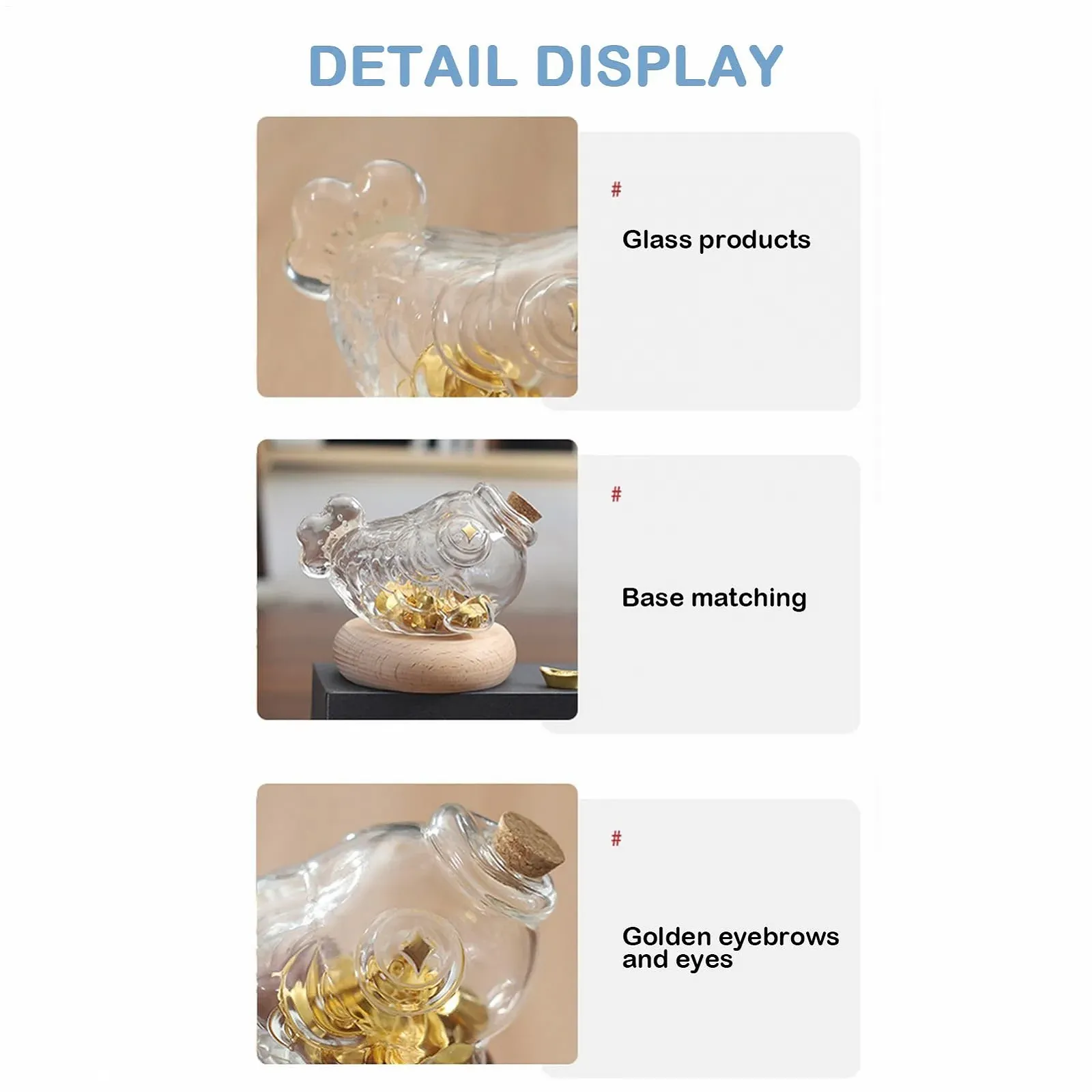 Скарбничка Прозора у формі риби Пластик, фото №3