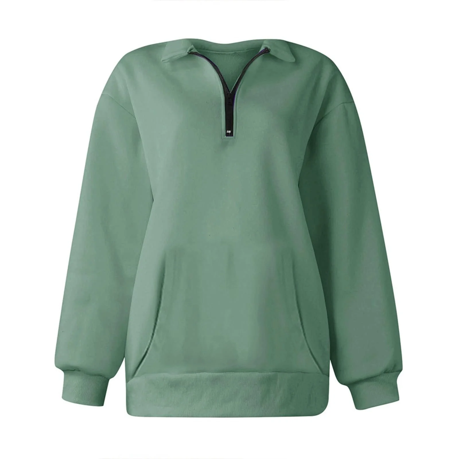 Свитшот Спортивный Y2K-воротник на молнии с длинными рукавами Модный Осенний, фото №5