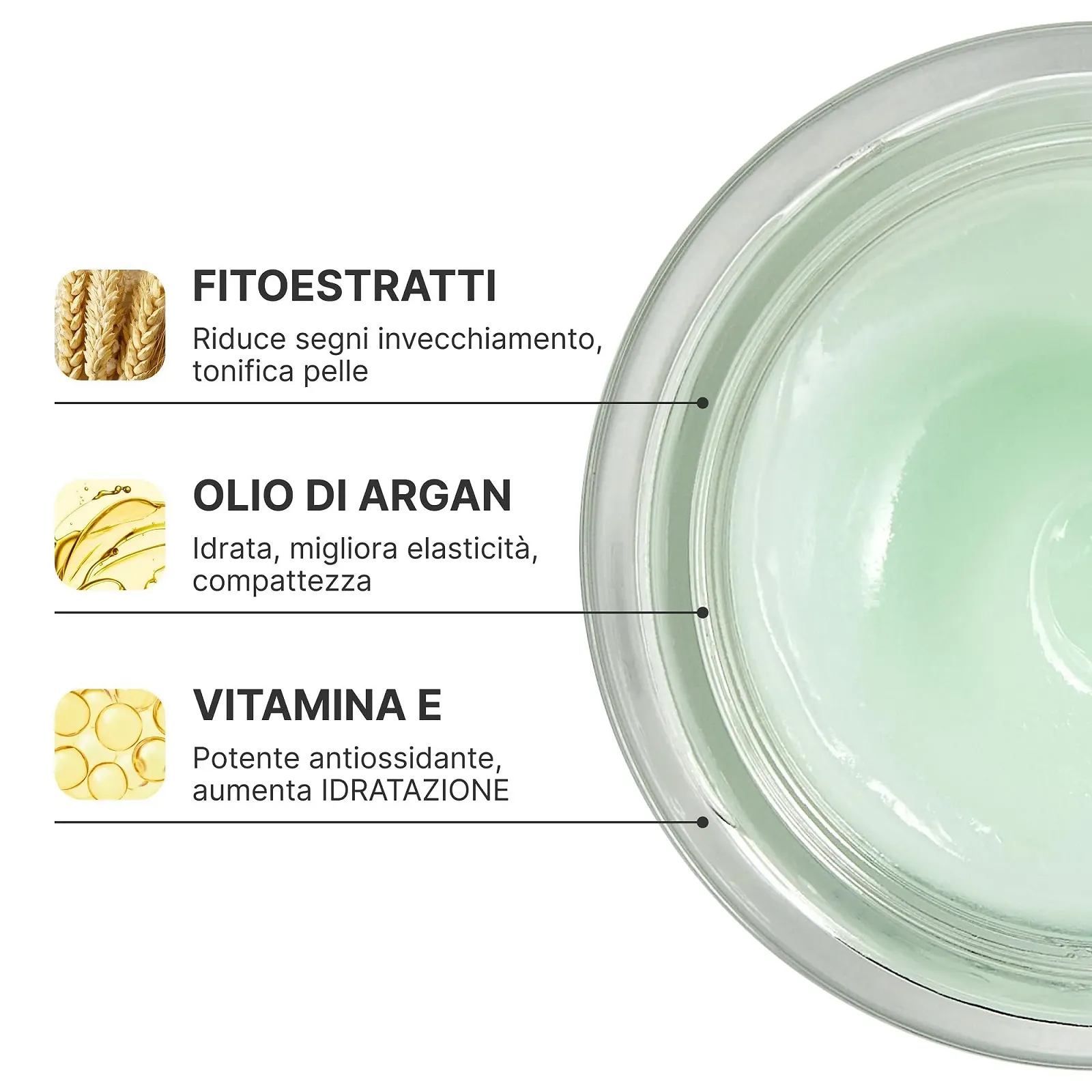 Антивіковий денний крем Argan Oil and Vitamin E 50 мл, фото №2