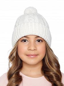 Шапка Marhatter Зимняя для девочек Помпон Шерстяная synthetic.ua - Фото 1