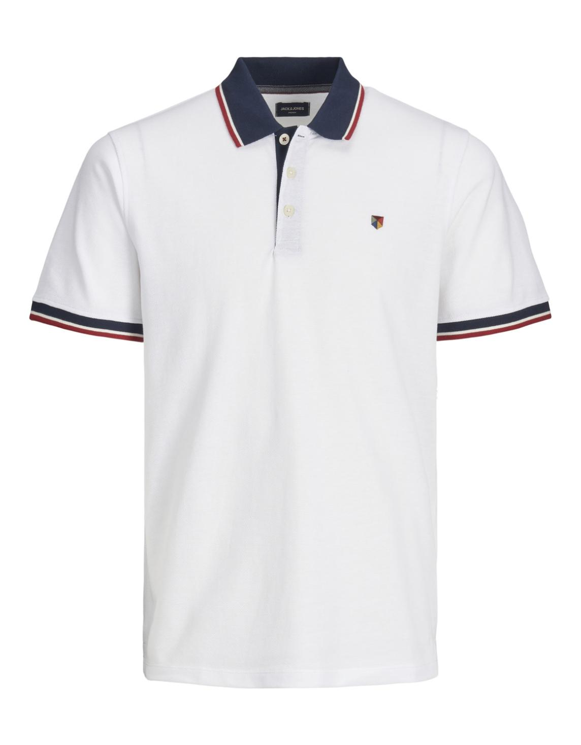 Рубашка-поло Jack&Jones JPRBLUWIN REG SOLID Белый XL, фото №5