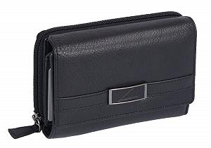 Кошелек кожаный AVANCO 23 (91A) с RFID защитой Черный - Фото 1