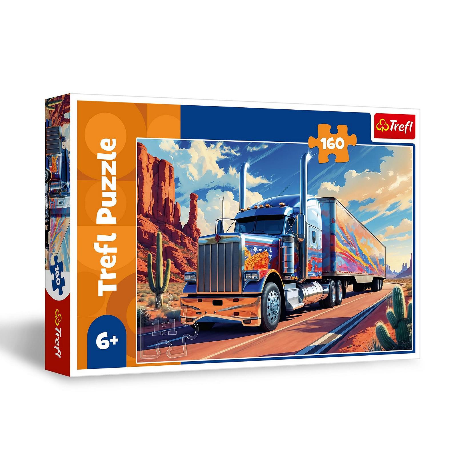 Пазл Trefl Грузовик на дороге 160 элементов, фото №1