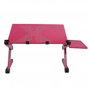 Подставка для ноутбука портативная, эффективная вентиляция, для домашнего стола Розовый - Фото 1