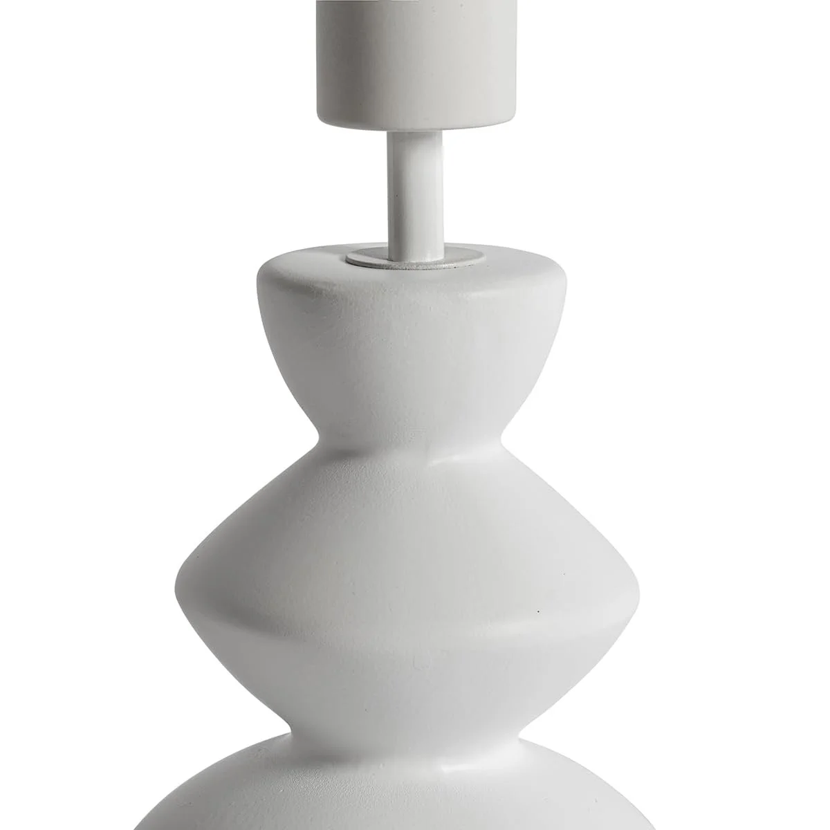 Настільна лампа Qazqa Alisia Design керамічна кругла 15 см без абажура біла E27, фото №2