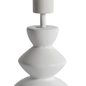 Настільна лампа Qazqa Alisia Design керамічна кругла 15 см без абажура біла E27 synthetic.ua - Фото 1