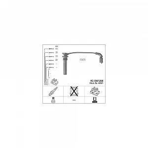 Комплект дротів запалювання NGK 44341 для CHEVROLET DAEWOO GENERAL MOTORS PONTIAC BUICK - Фото 1