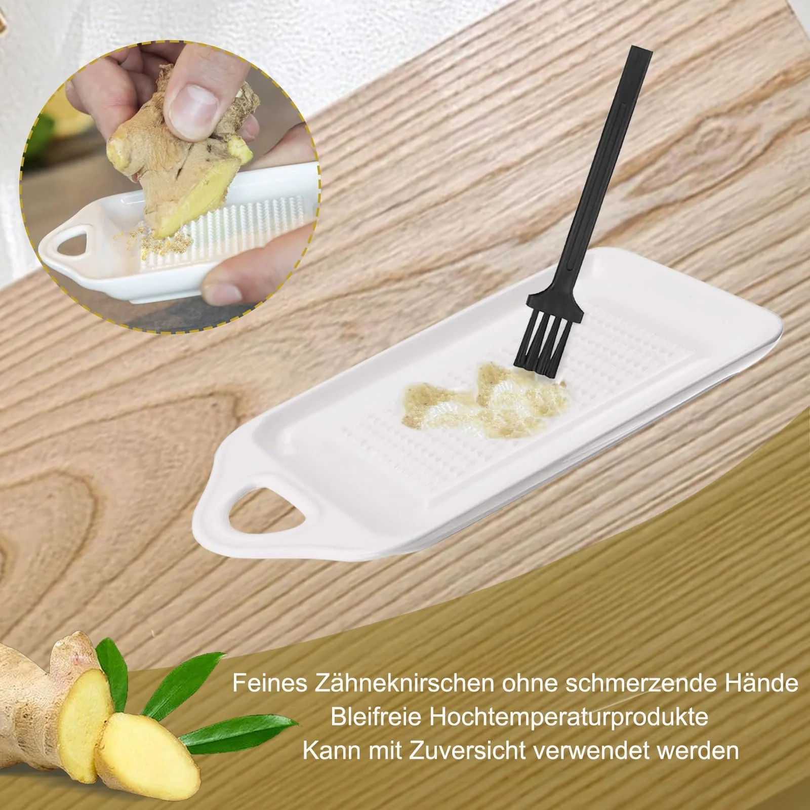 Терка керамічна, кругла порцелянова, фото №5