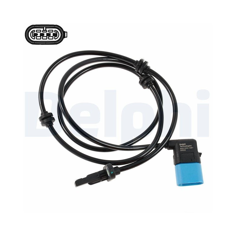 DELPHI SS21253-12B1 Датчик частоты вращения колеса для MERCEDES-BENZ, задняя ось, фото №1