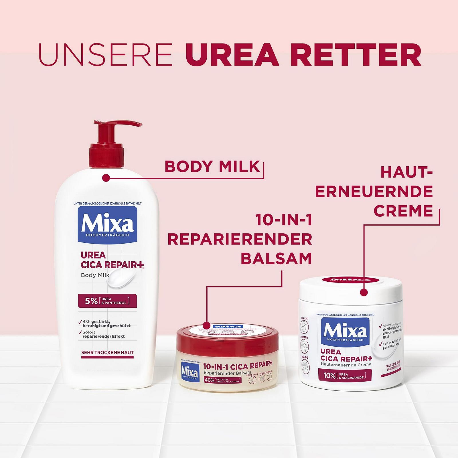 Бальзам для ніг Mixa 10 in 1 Urea Cica Repair+ з 40% гліцерином, сечовиною та алантоїном 150 мл, фото №9