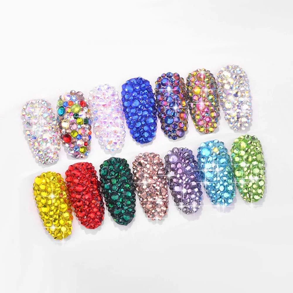 Стрази для манікюру Срібні Золоті, фото №4