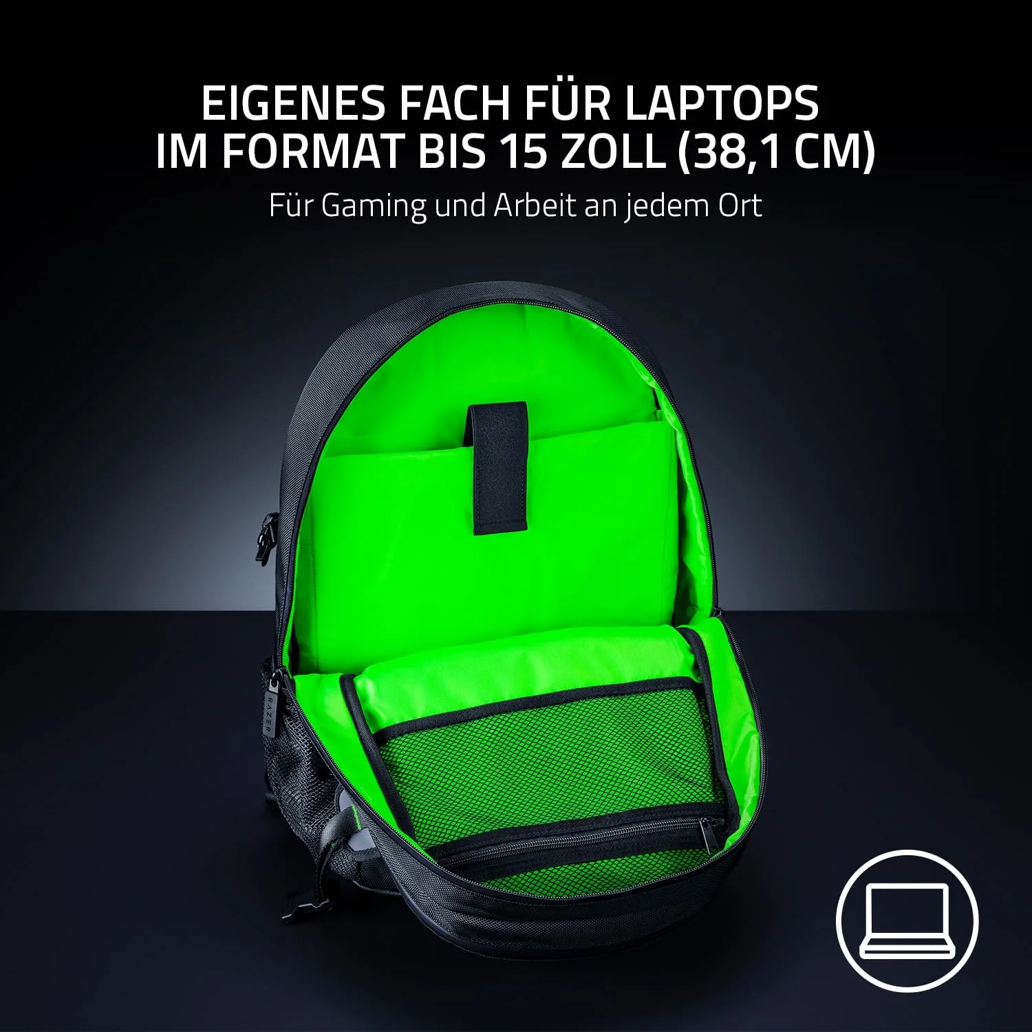 Рюкзак Razer Rogue V3 Black Edition 15.6 дюйма компактний зносостійкий поліестер Чорний, фото №4 Рюкзак Razer Rogue V3 Black Edition 15.6 дюйма компактний зносостійкий поліестер Чорний, фото №4