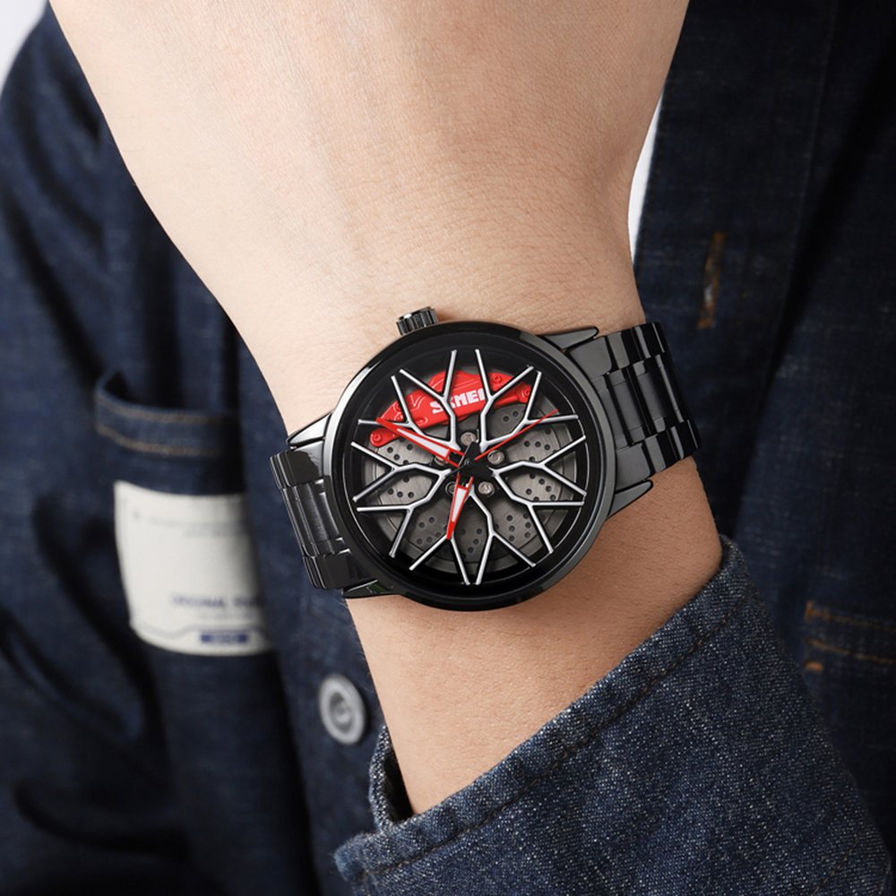 Годинник Skmei 1990D Black Red-Silver, фото №2