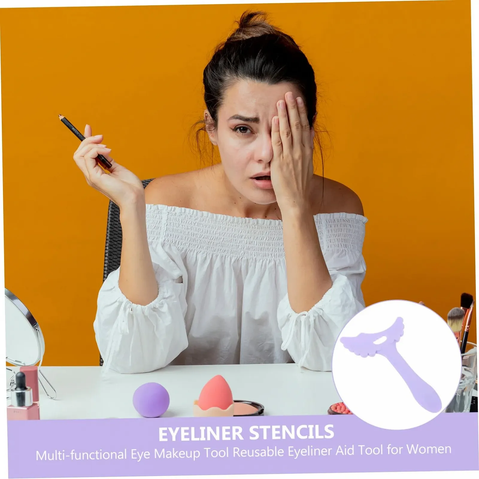 Аплікатор для підводки очей FRCOLOR, інструмент для тіней, фото №4