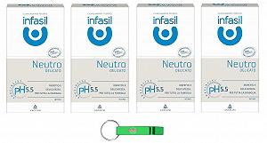 Засіб для інтимної гігієни Infasil Intimo Neutro Delicato 4 x 200 ml - Фото 1
