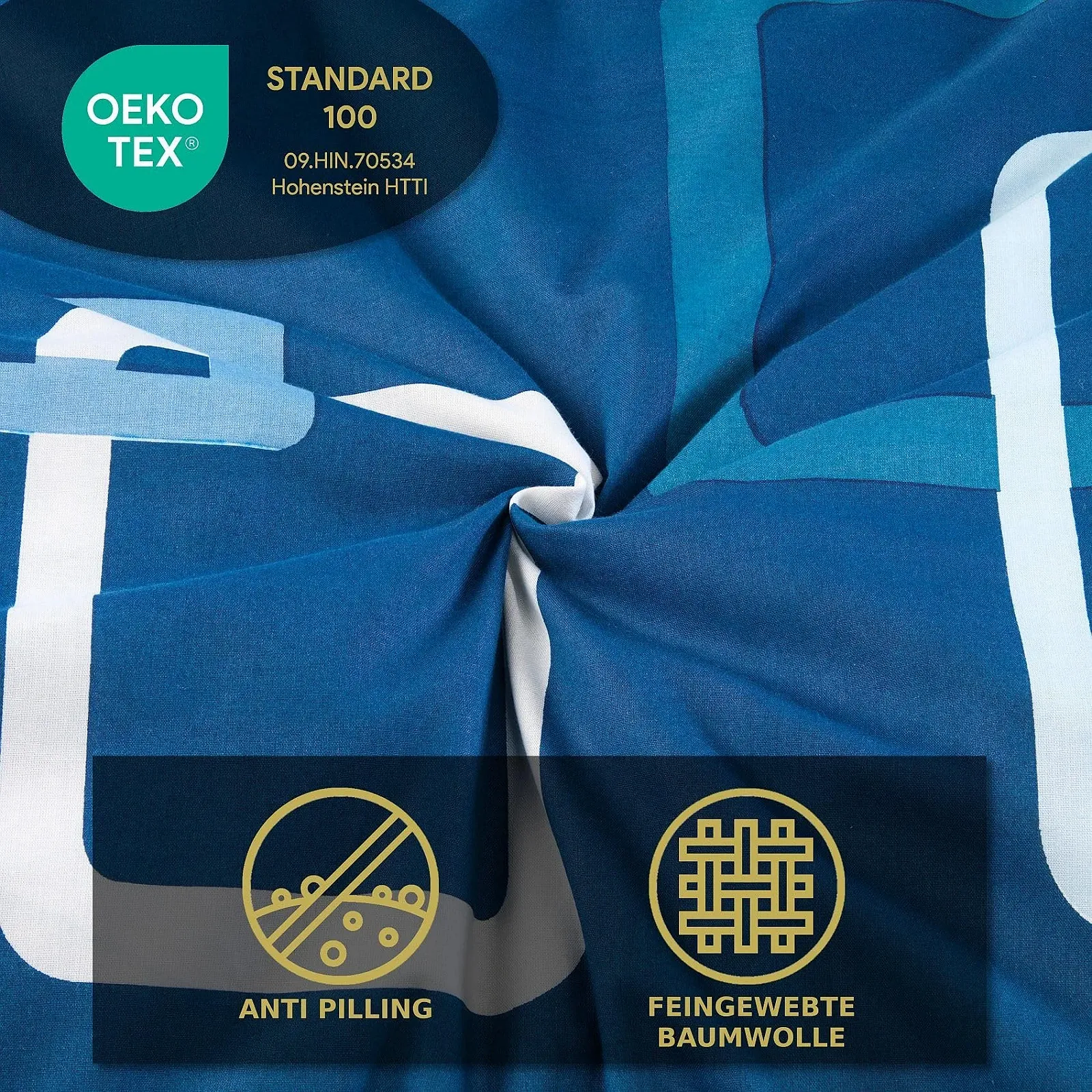 Постельное белье MALIKA 135 x 200 см + 80 x 80 см хлопок Renforcé в клетку на молнии красный, фото №4