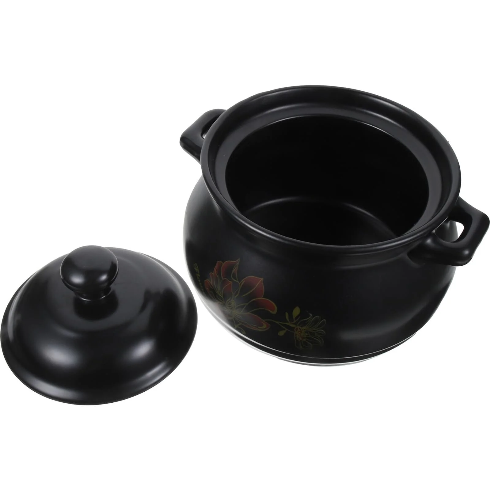 Керамическая кастрюля Toyvian Stoneware Pot для супа черная, фото №1