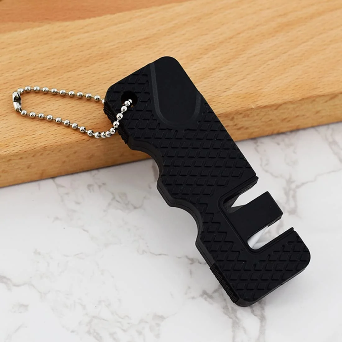 Точилка для ножей ручная Tomedeks 2 штуки компактная для грубой и тонкой заточки, фото №4