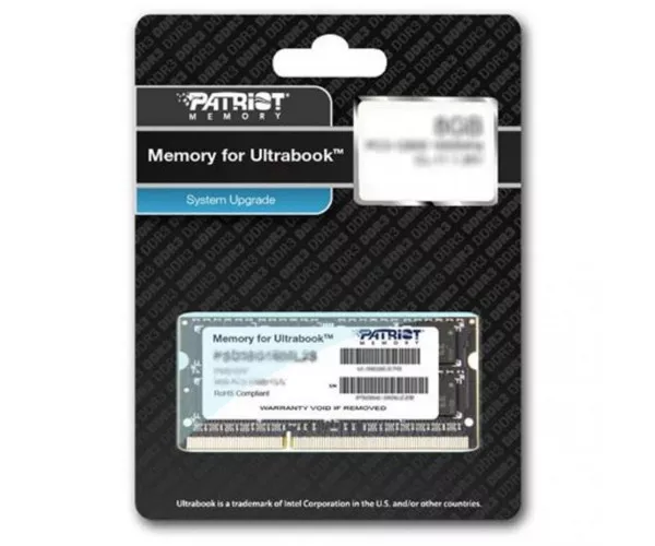 Память PATRIOT 8 GB SO-DIMM DDR3L 1600 MHz PSD38G1600L2S, фото №3 Память PATRIOT 8 GB SO-DIMM DDR3L 1600 MHz PSD38G1600L2S, фото №3