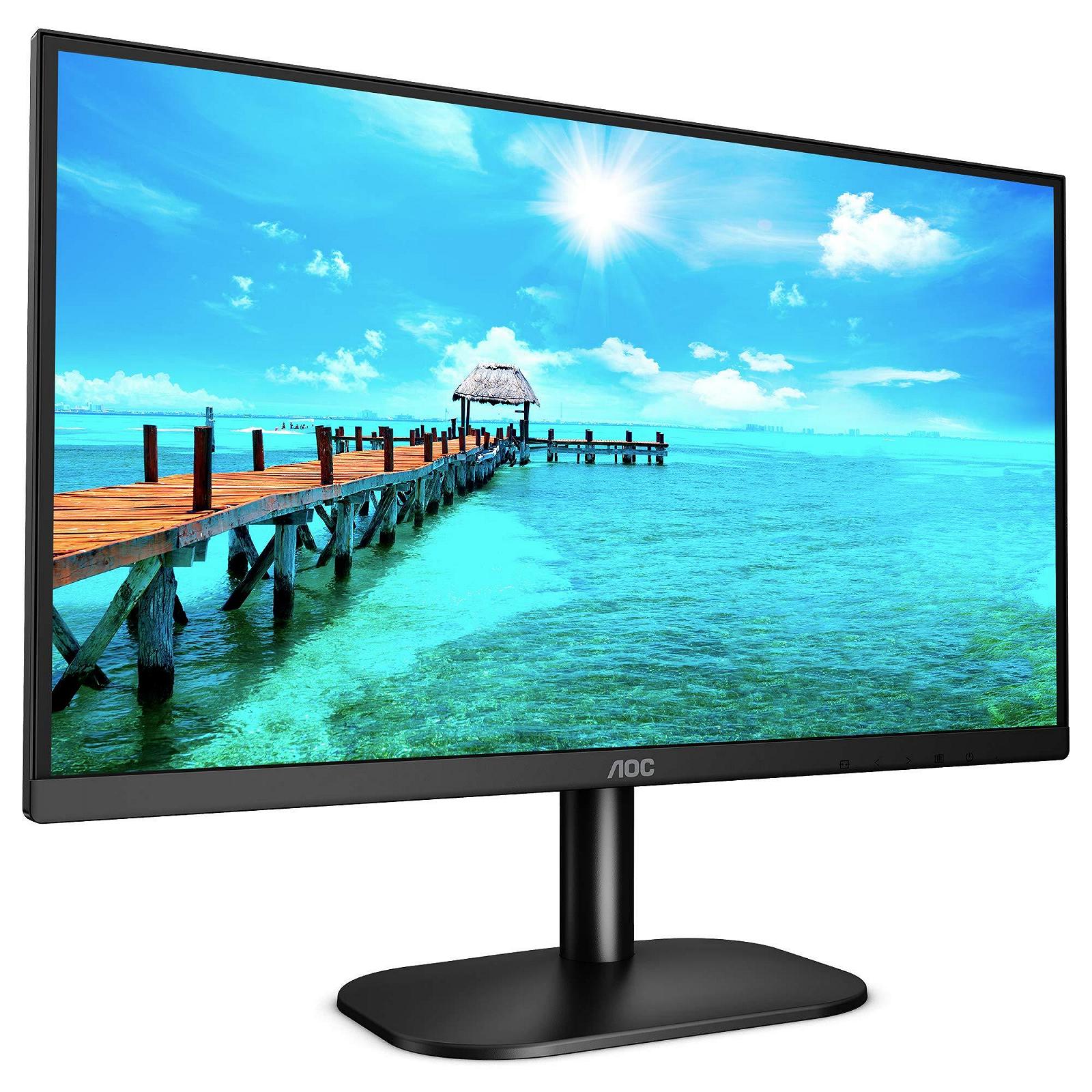 Монітор AOC 27B2QAM 27 дюймів FHD (1920 x 1080, 75 Гц, VGA, HDMI, DisplayPort) Чорний, фото №2