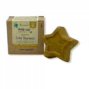 Шампунь Veg-Up Recovery для чутливого волосся, підходить для частого миття та чутливої шкіри голови, органічний веганський без відходів 55 г - Фото 1