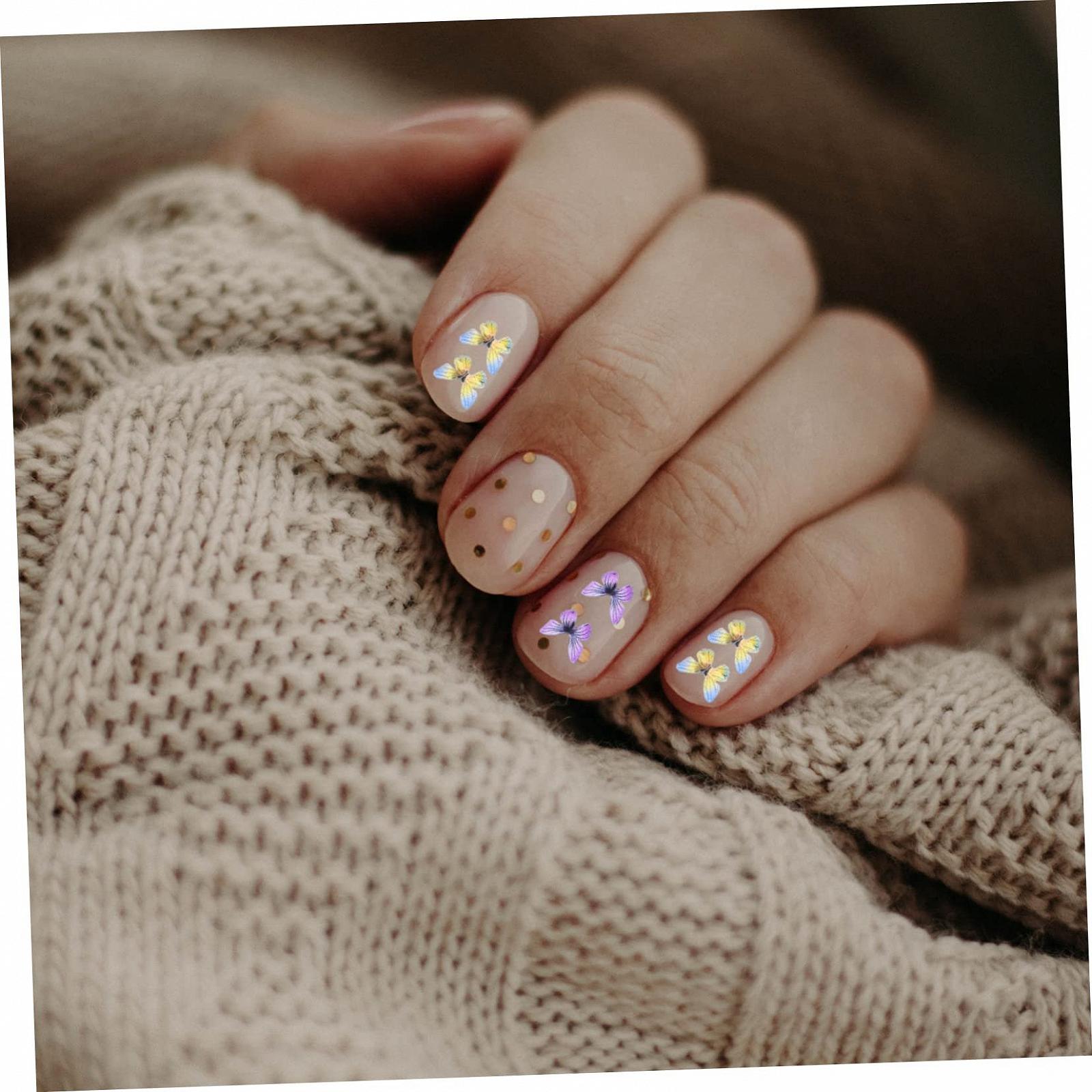 3D Заклепки для ногтей Healvian 3 шт. Украшения для маникюра, Элементы для ногтей Бабочка, фото №3