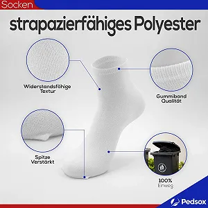 Шкарпетки Одноразові Унісекс Білий, 100 пар synthetic.ua - Фото 1