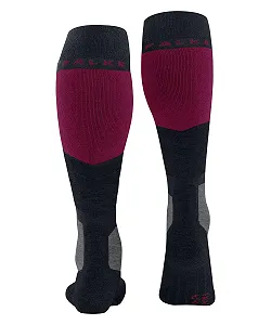 Женские лыжные носки FALKE SK2, средняя амортизация, защита от мозолей, теплые лыжные носки, длинные, для катания на лыжах, дышащие, быстросохнущие, с климат-контролем, с функцией предотвращения запаха, шерсть, функциональный материал, 1 пара synthetic.ua - Фото 1