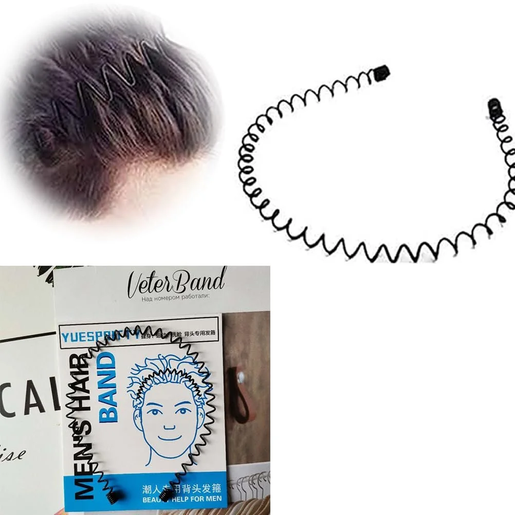 Еластична Обруч для волосся з металевими вставками, 6 штук, фото №7