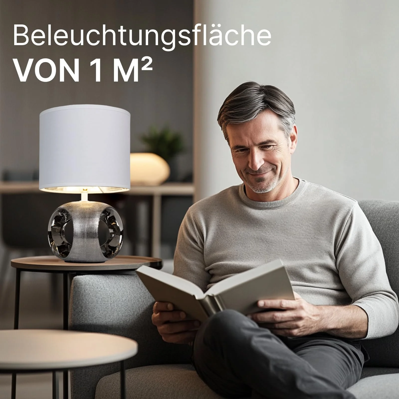 Настільна лампа ARTE LAMP Zaurak A5035LT-1CC Хром Білий, фото №9