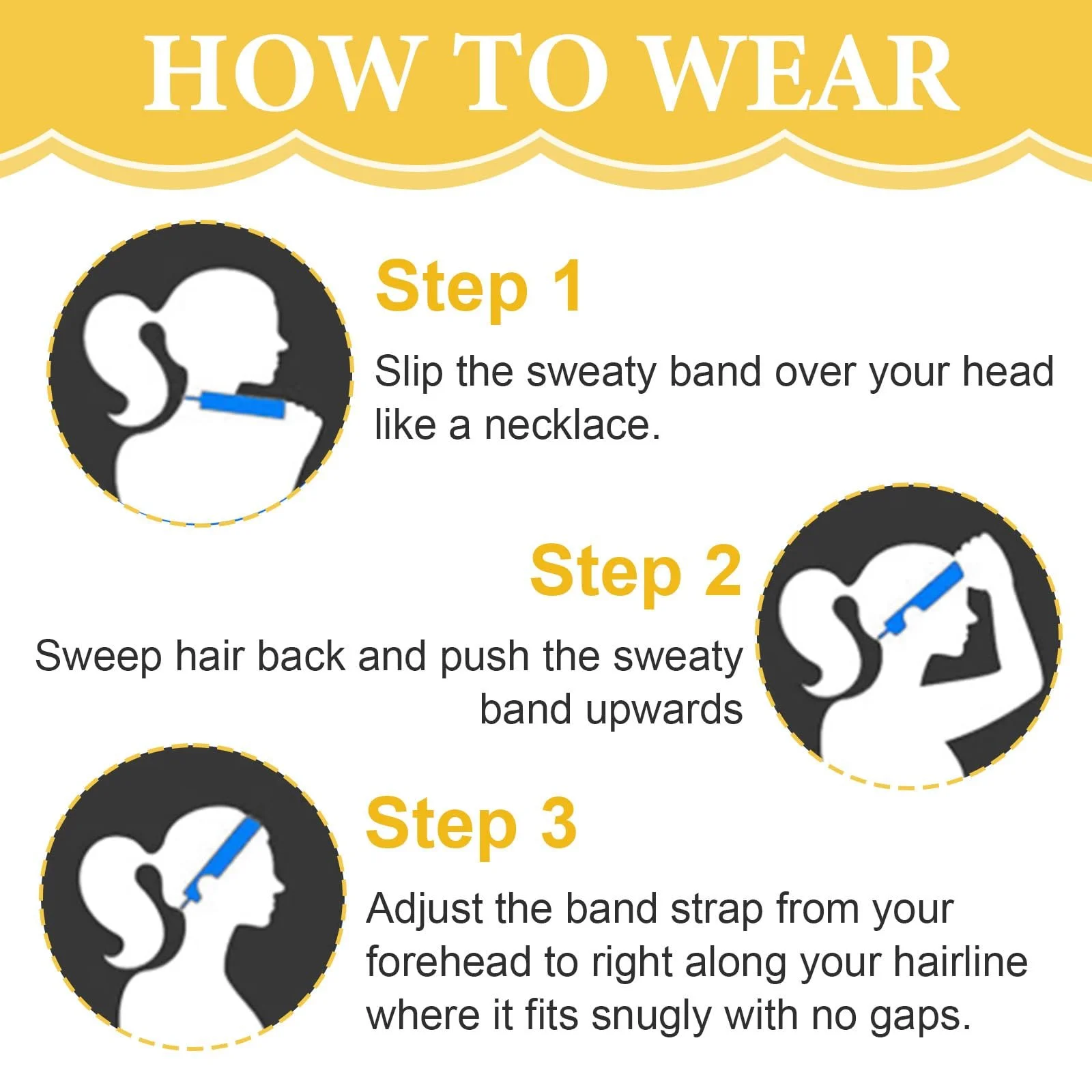 Набір з 5 блискучих пов'язок для волосся, прикрашених стразами, фото №5