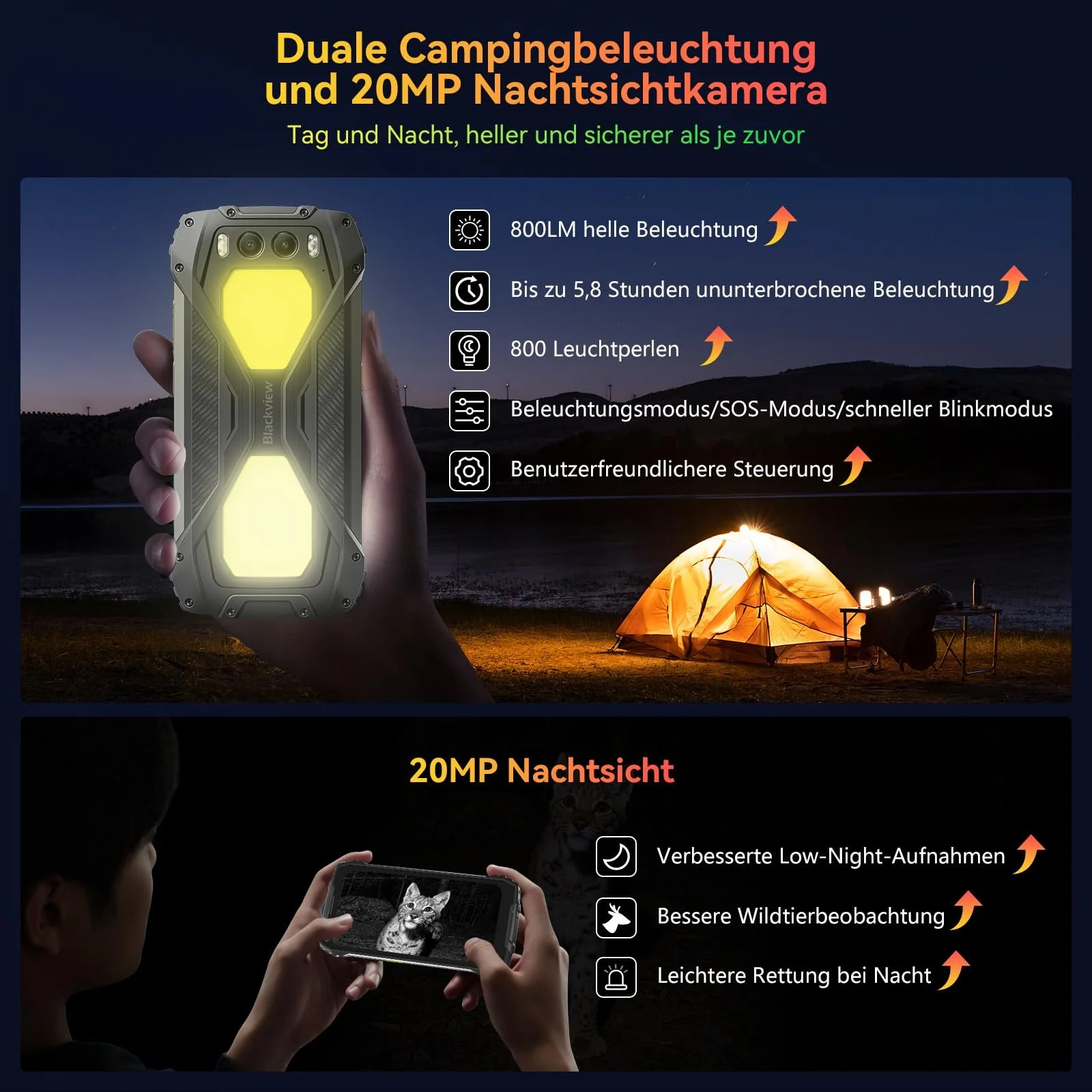 Смартфон Blackview BV7300 15000 mAh 18GB+256GB 6,67" 90Hz Android 14, фото №2
